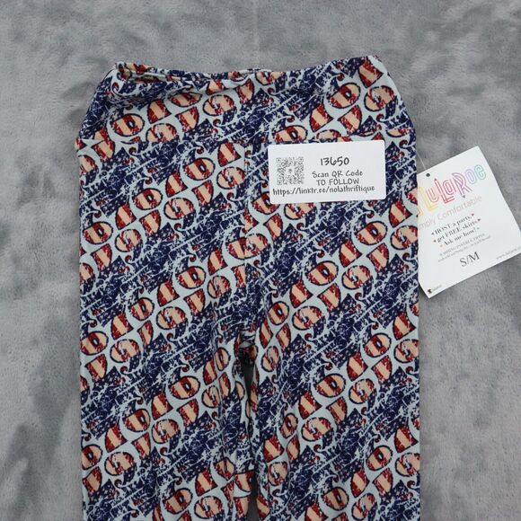 LulaRoe Pants Girls S to M Simply Comfortable White Gray Set of 2 Leggings - Picture 14 of 16